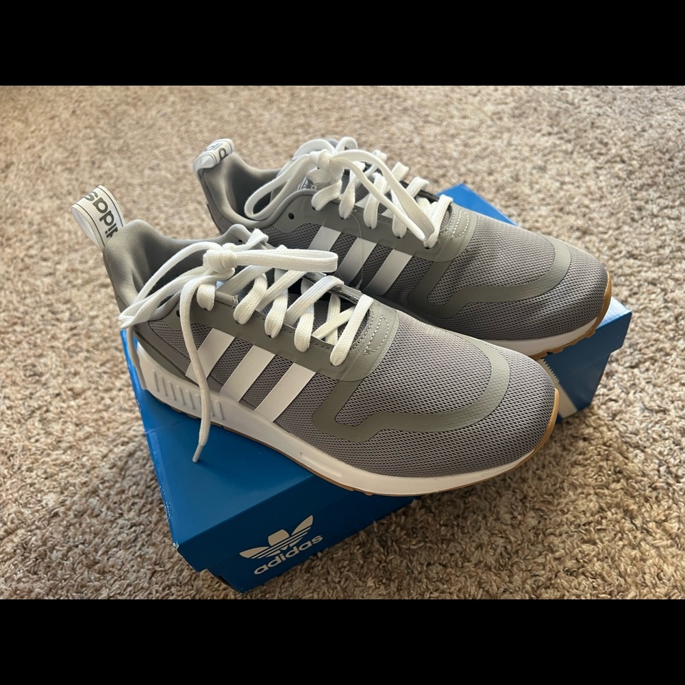 Adidas Multix Womens Gray Sneakers 7.5